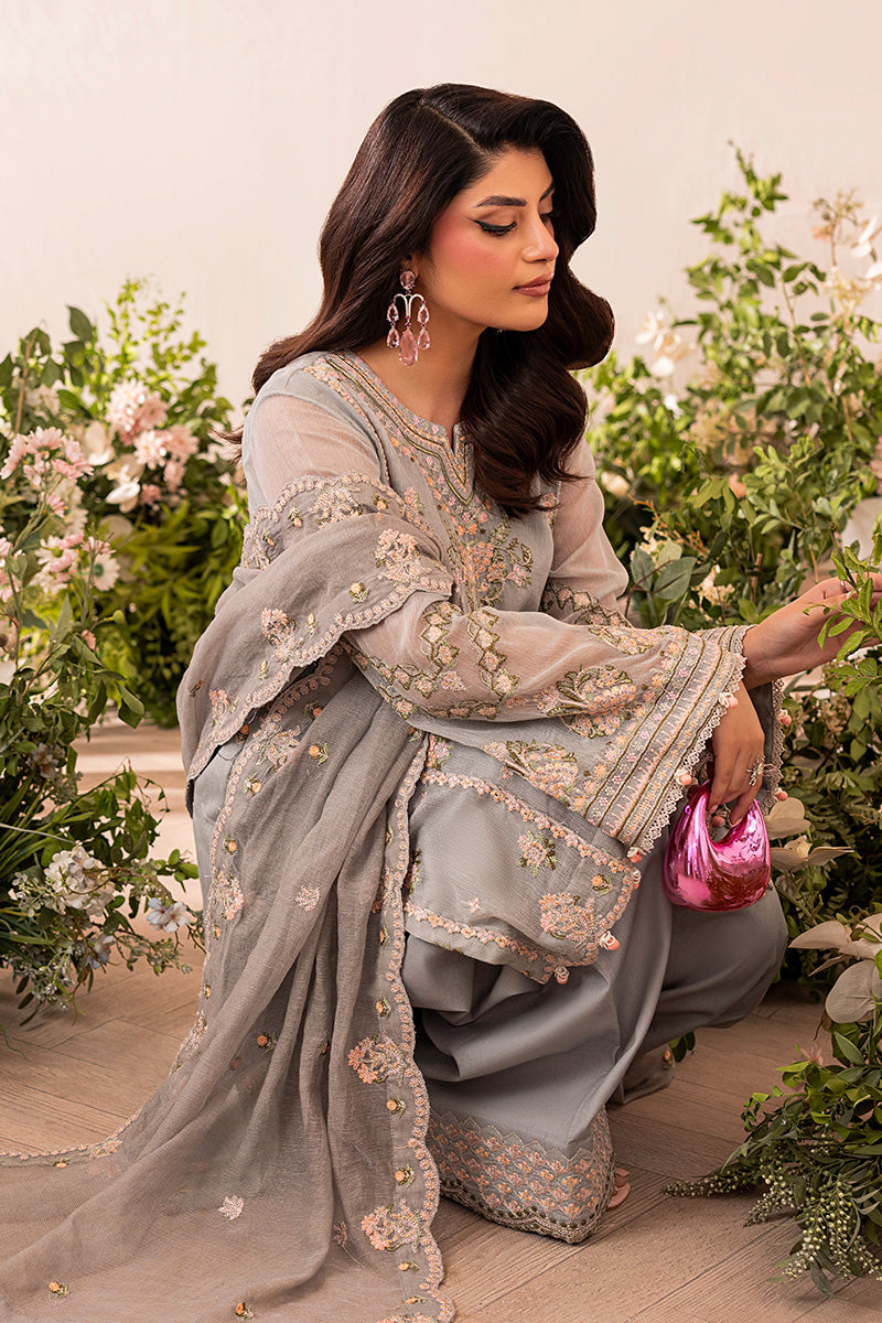 Shurooq | Mon Cheri | Grisette - Luxury Dress - available at Maria Faisal in UK and USA.