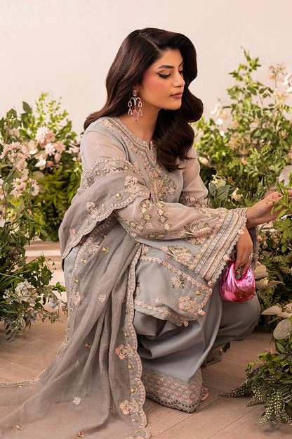 Shurooq | Mon Cheri | Grisette - Luxury Dress - available at Maria Faisal in UK and USA.