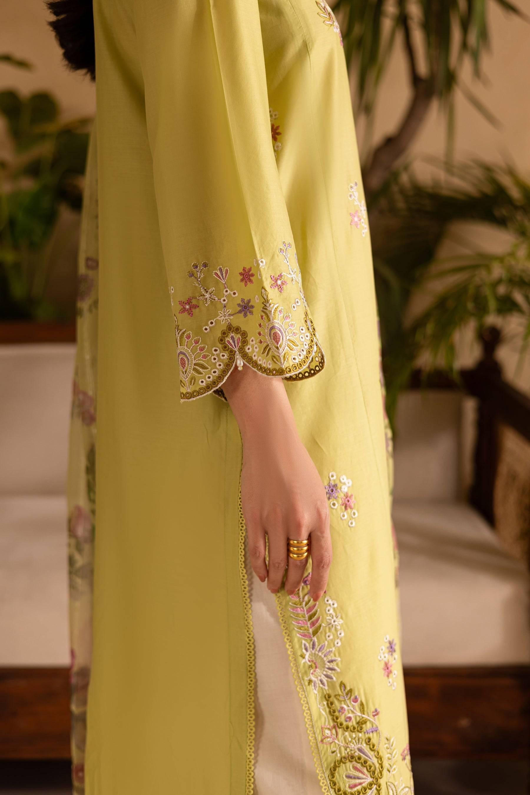 Batik | Nyra Embroidered Summer Solids | Apple Pie by Maria Faisal - Registered Vendor of : Batik - type : Ladies Clothes - 100% original wedding dresses