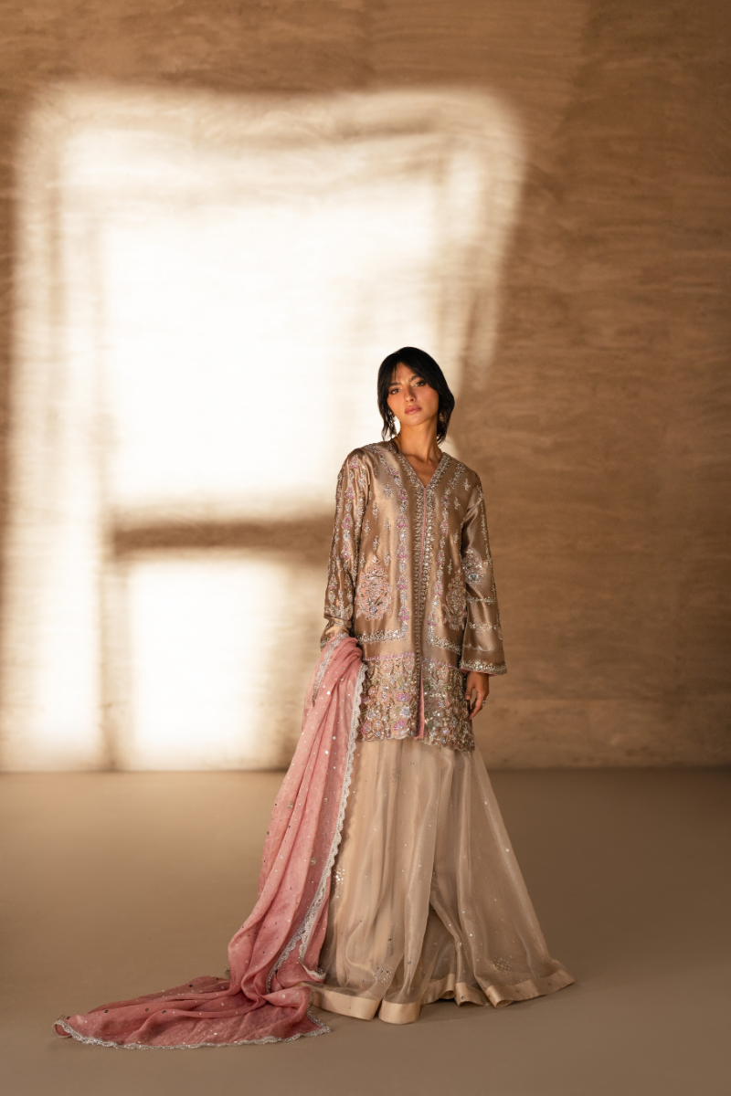 Sana Abbas | Zalea Formals | RANIA - Formal Dress - available at Maria Faisal in UK and USA.