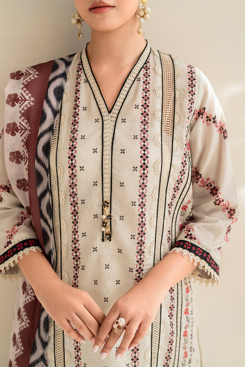 Baroque | Luxury Pret 24 | LAWN UF-678 - Designer Dress with Intricate embroidery and embellishments. Shop elegent wedding dress at Maria Faisal.