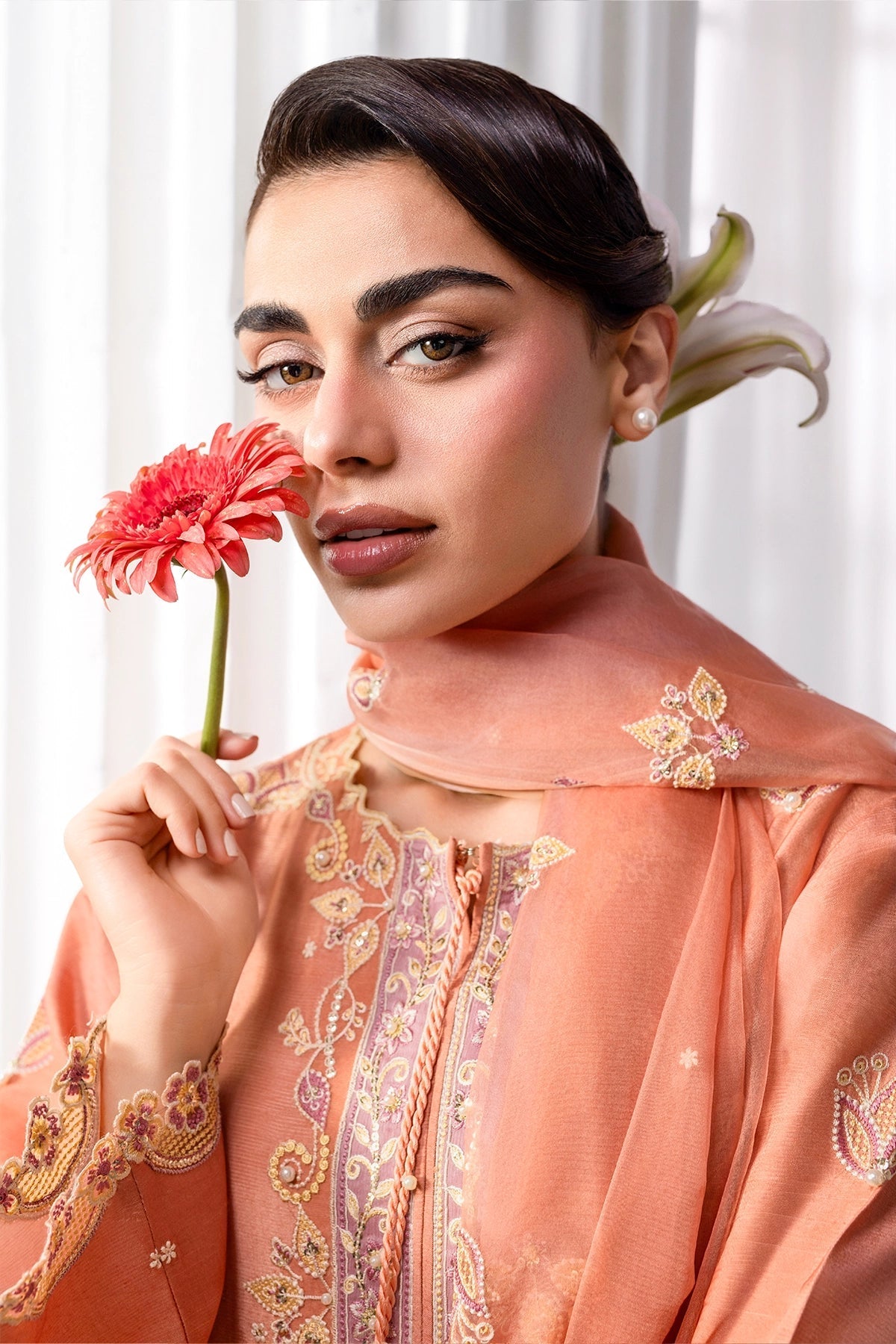 Rangrasiya | Lumeire Silk |Clara - Luxury Dress - available at Maria Faisal in UK and USA.
