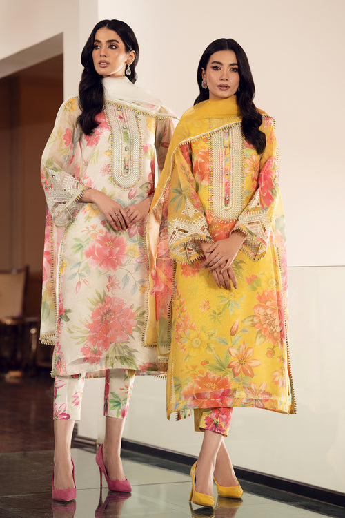 Baroque | Luxury Pret 24 | COTTON PATTI UF-509 - Designer Dress with Intricate embroidery and embellishments. Shop elegent wedding dress at Maria Faisal.