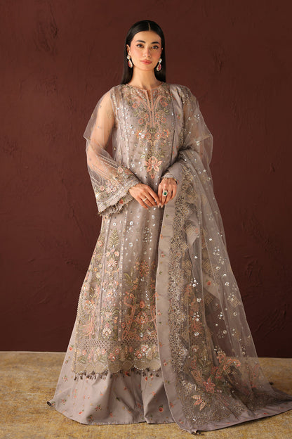 Baroque | Formals Collection | EMBROIDERED NET UF-4487 - Formal Dress - available at Maria Faisal in UK and USA.