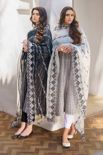 Baroque | Luxury Pret 24 | LAWN UF-573 - Designer Dress with Intricate embroidery and embellishments. Shop elegent wedding dress at Maria Faisal.