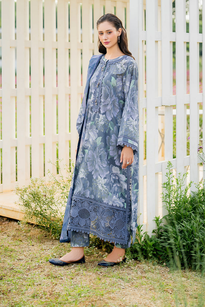 Baroque | Luxury Pret Summer | UF-4219 - Luxury Dress - available at Maria Faisal in UK and USA.