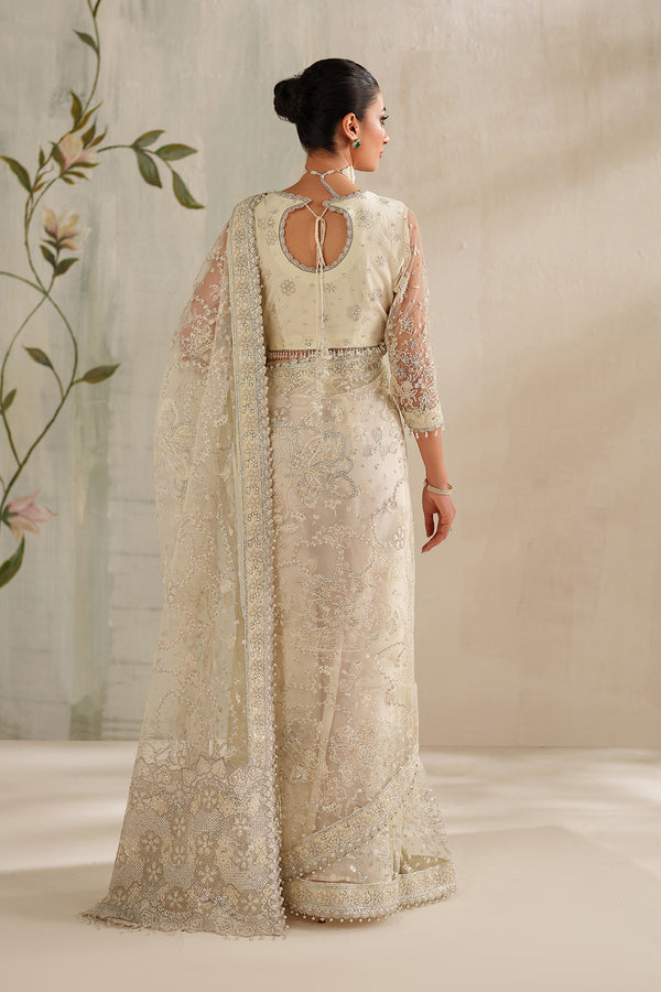 Baroque | Formals Collection | EMBROIDERED NET UF-4372 - Formal Dress - available at Maria Faisal in UK and USA.