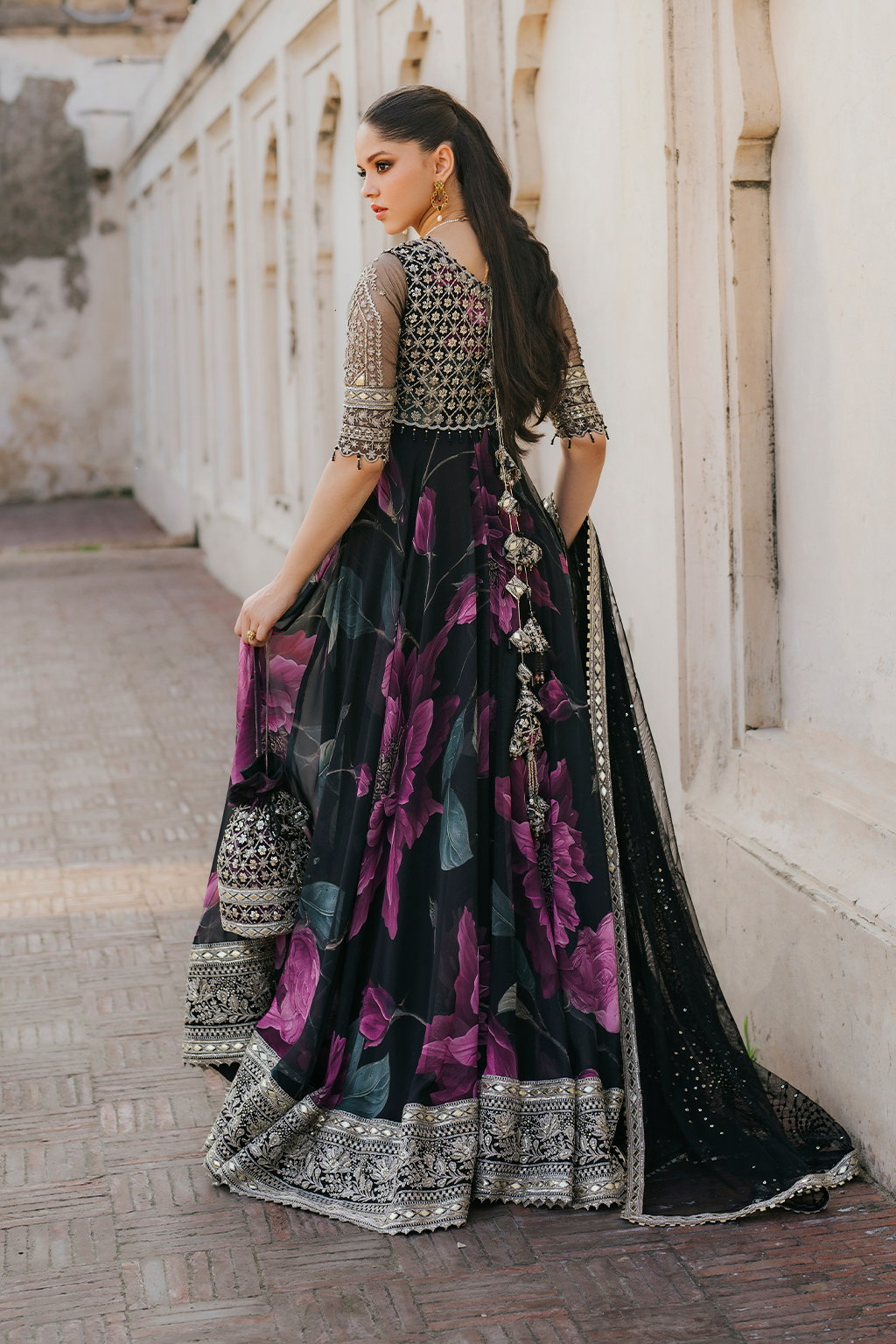 Iznik | Formal Wear | UE-321 - Dress - available at Maria Faisal in UK and USA.