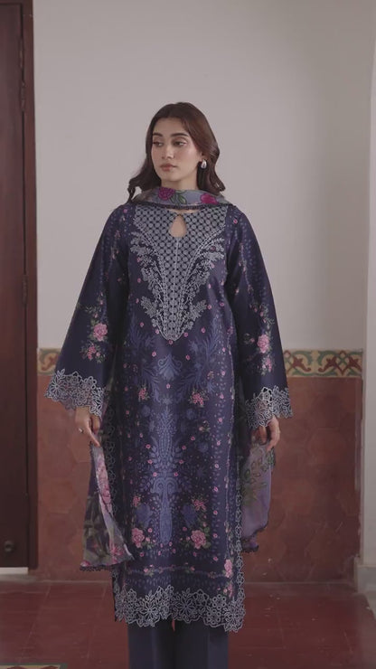 Neeshay | Summer Lines | NOIRELLE - Luxury Dress - available at Maria Faisal in UK and USA.