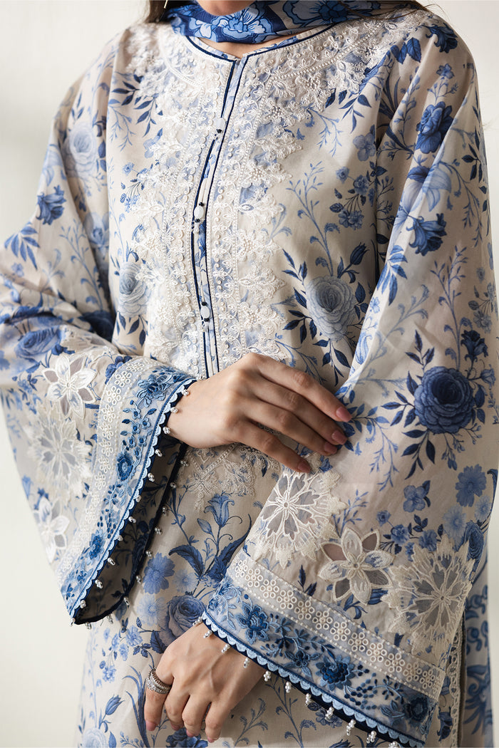 Baroque | Luxury Summer Pret | UF-4429 - Luxury Dress - available at Maria Faisal in UK and USA.
