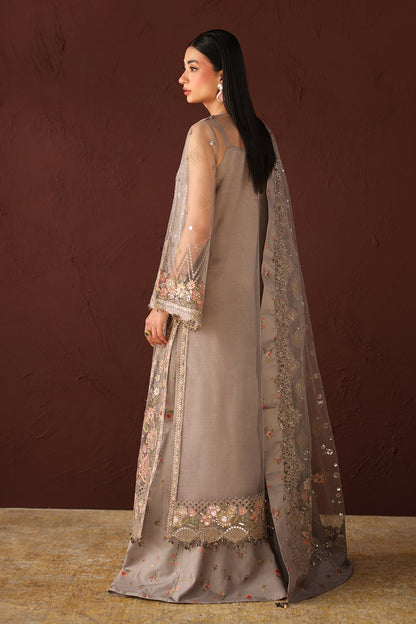 Baroque | Formals Collection | EMBROIDERED NET UF-4487 - Formal Dress - available at Maria Faisal in UK and USA.