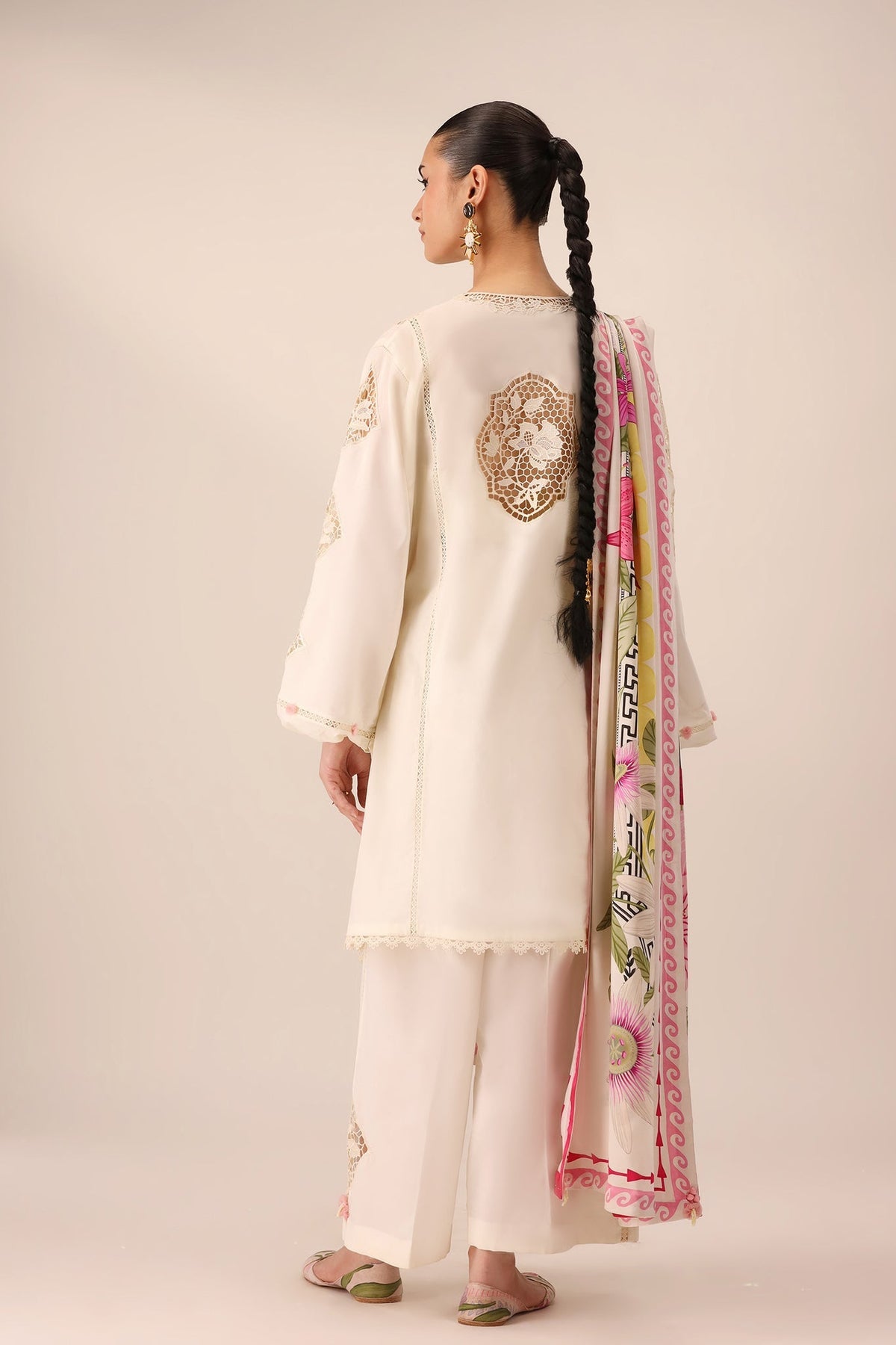 Elan | Stitched Pret 26 | ZERIN (EL26-11 B ST) - Luxury Dress - available at Maria Faisal in UK and USA.