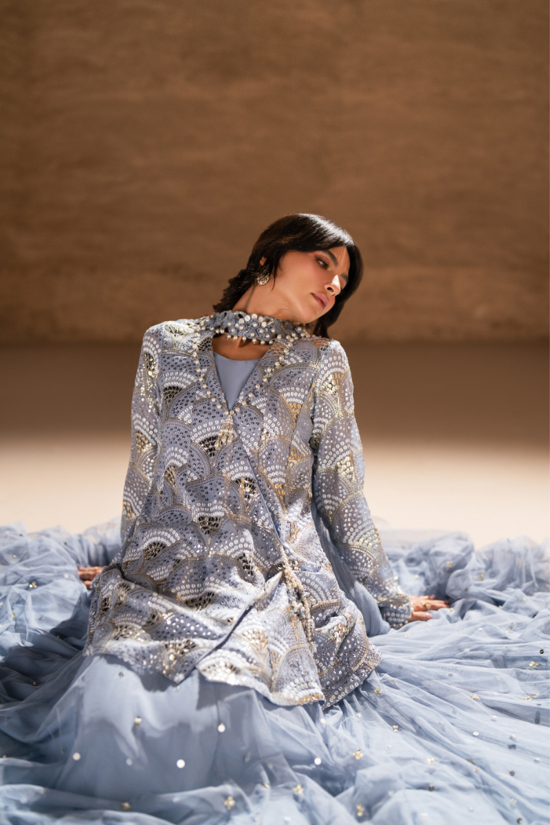 Sana Abbas | Zalea Formals | NYSA - Formal Dress - available at Maria Faisal in UK and USA.