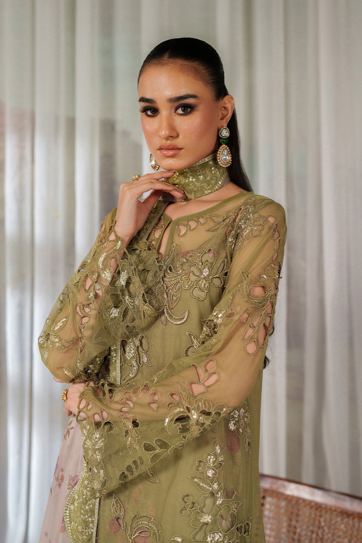 Iznik | Printed Formals | UE-543 - Formal Dress - available at Maria Faisal in UK and USA.