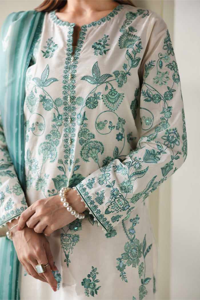 Baroque | Luxury Summer Pret | UF-4430 - Luxury Dress - available at Maria Faisal in UK and USA.