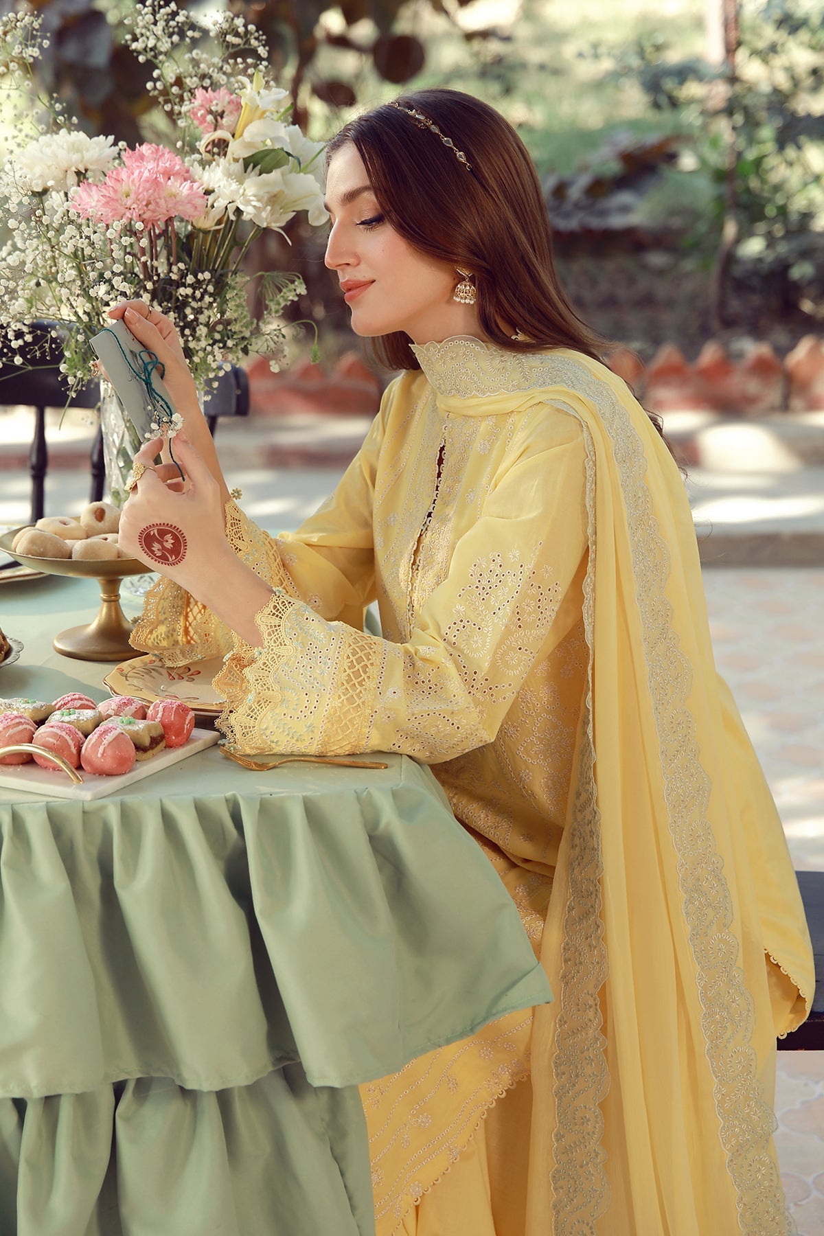 Sahar | Festive Edit 26 | Butterlicious - Luxury Dress - available at Maria Faisal in UK and USA.