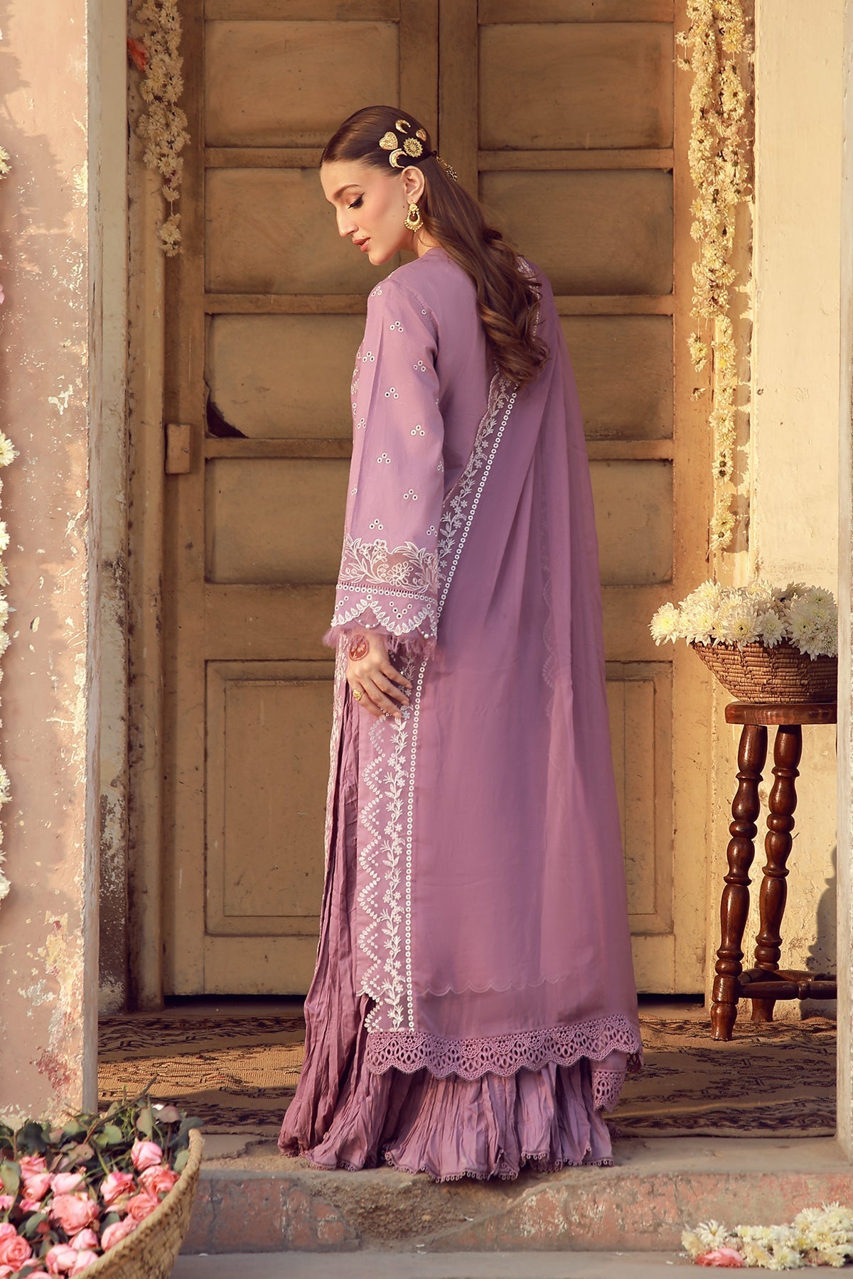 Sahar | Festive Edit 26 |Amethyst Orchard - Luxury Dress - available at Maria Faisal in UK and USA.