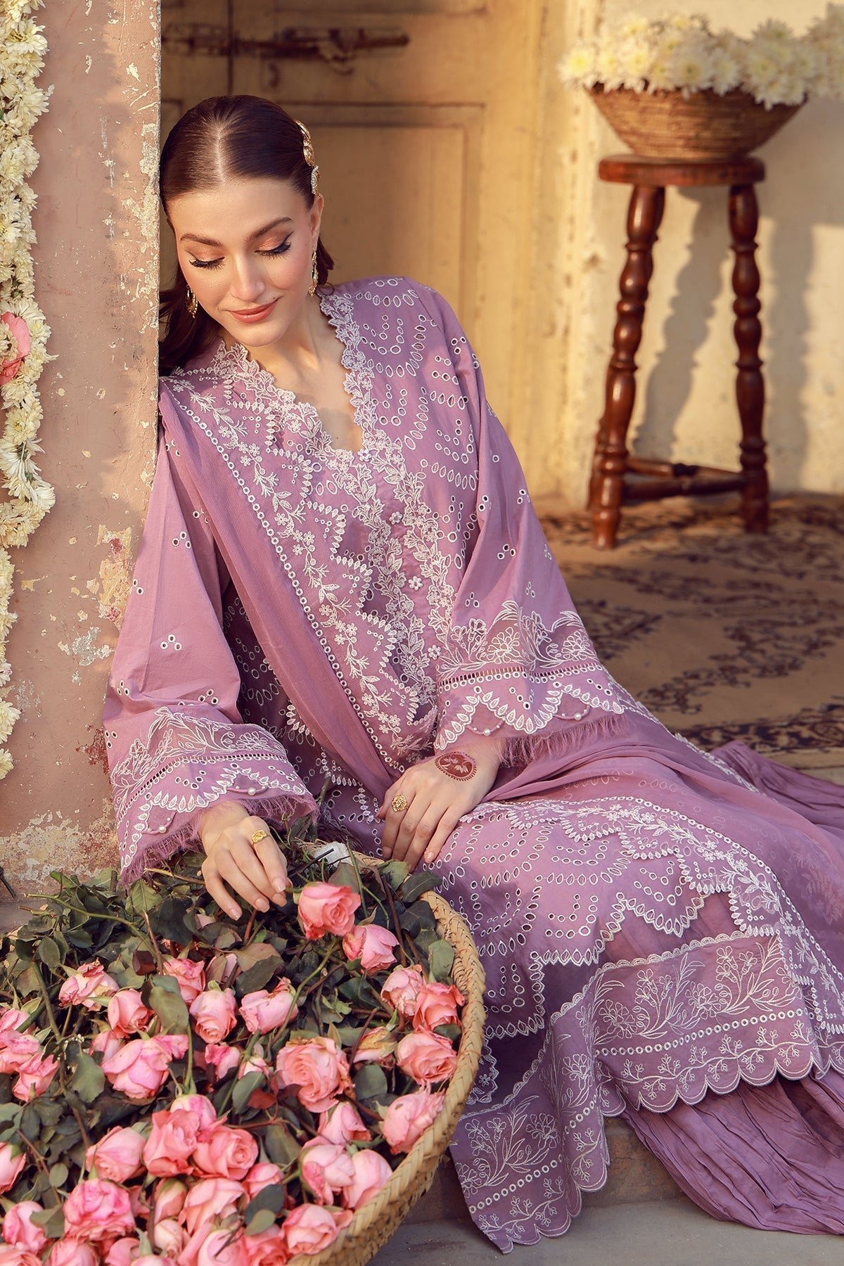 Sahar | Festive Edit 26 |Amethyst Orchard - Luxury Dress - available at Maria Faisal in UK and USA.