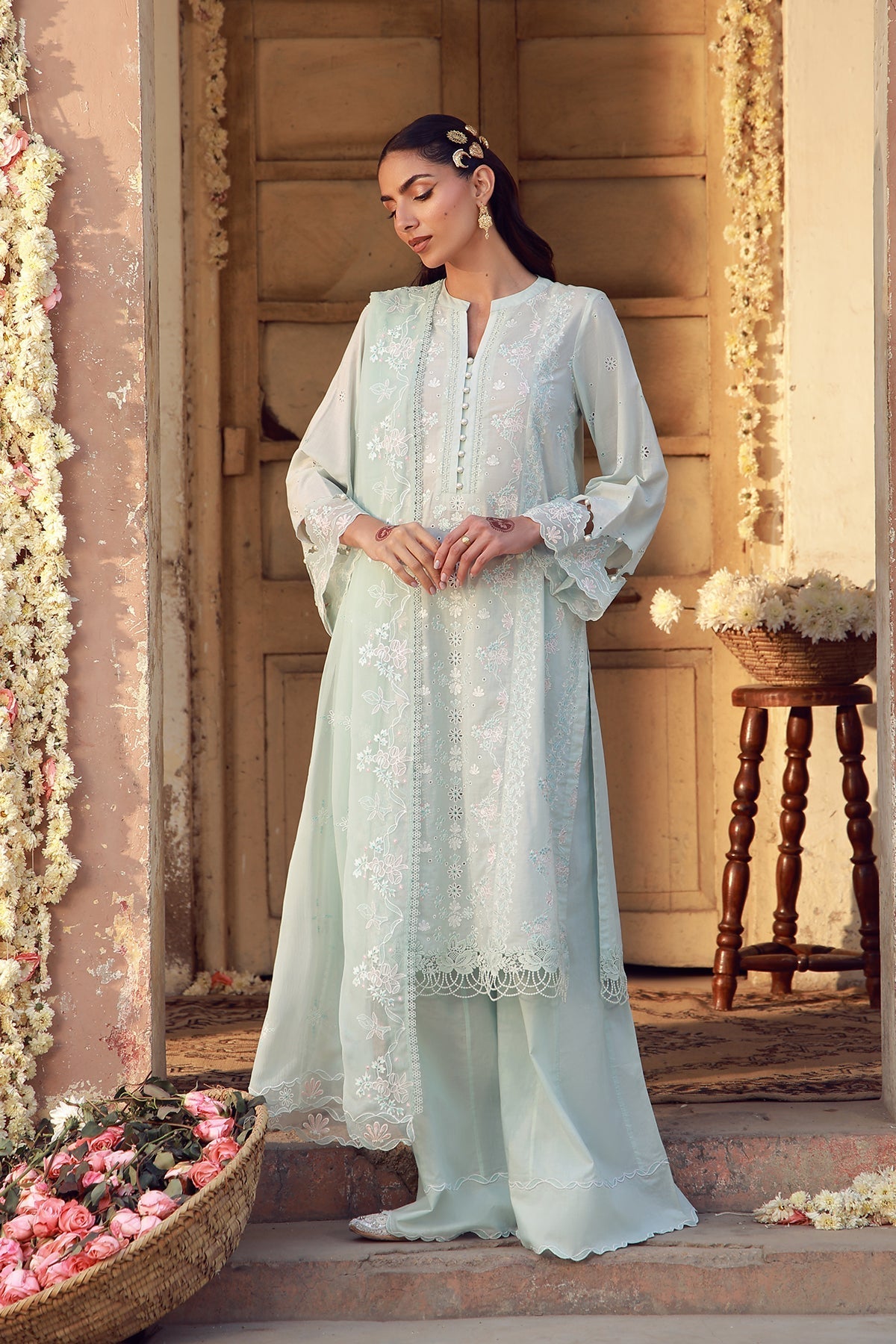 Sahar | Festive Edit 26 | Mist Of Marrakech - Luxury Dress - available at Maria Faisal in UK and USA.