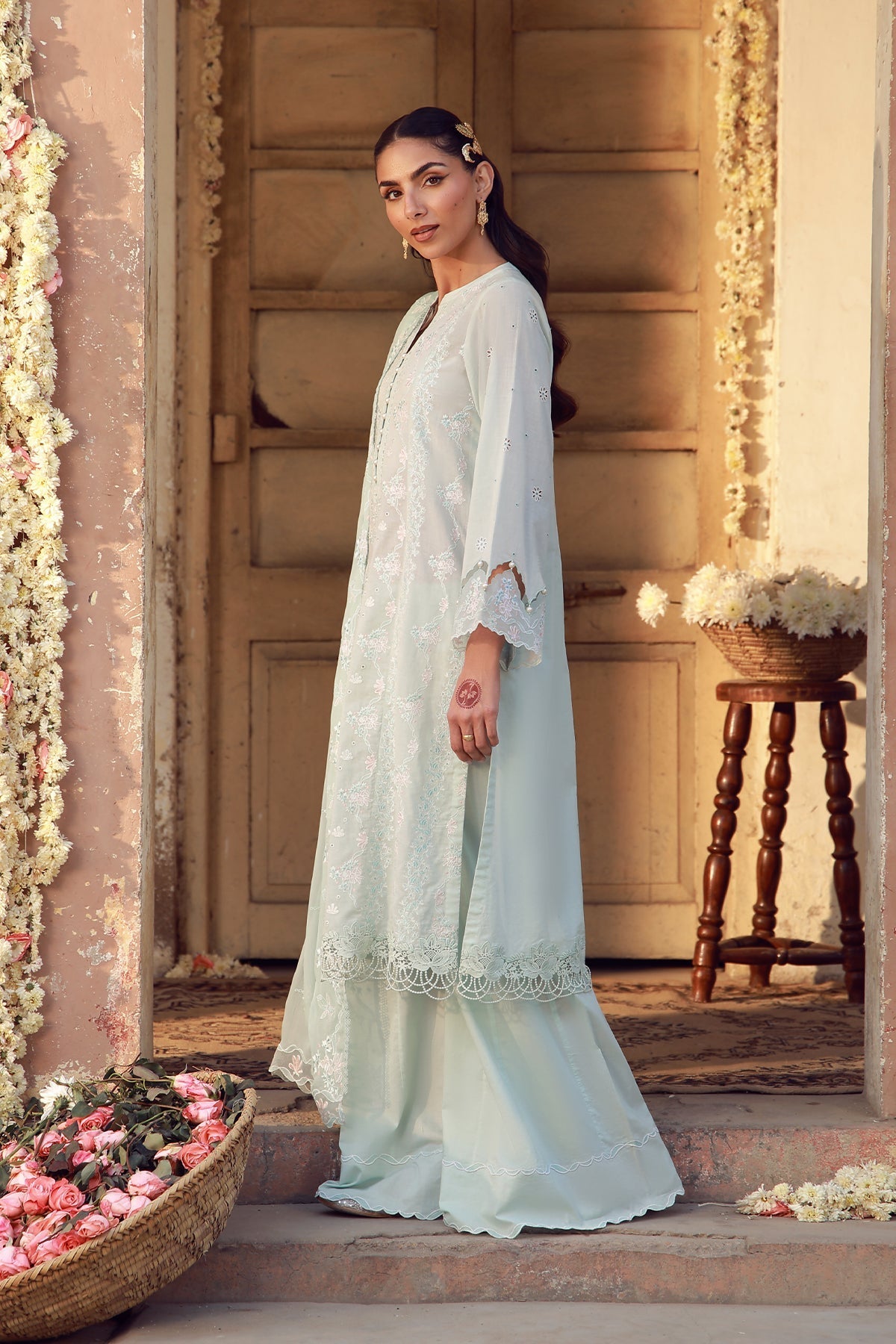 Sahar | Festive Edit 26 | Mist Of Marrakech - Luxury Dress - available at Maria Faisal in UK and USA.