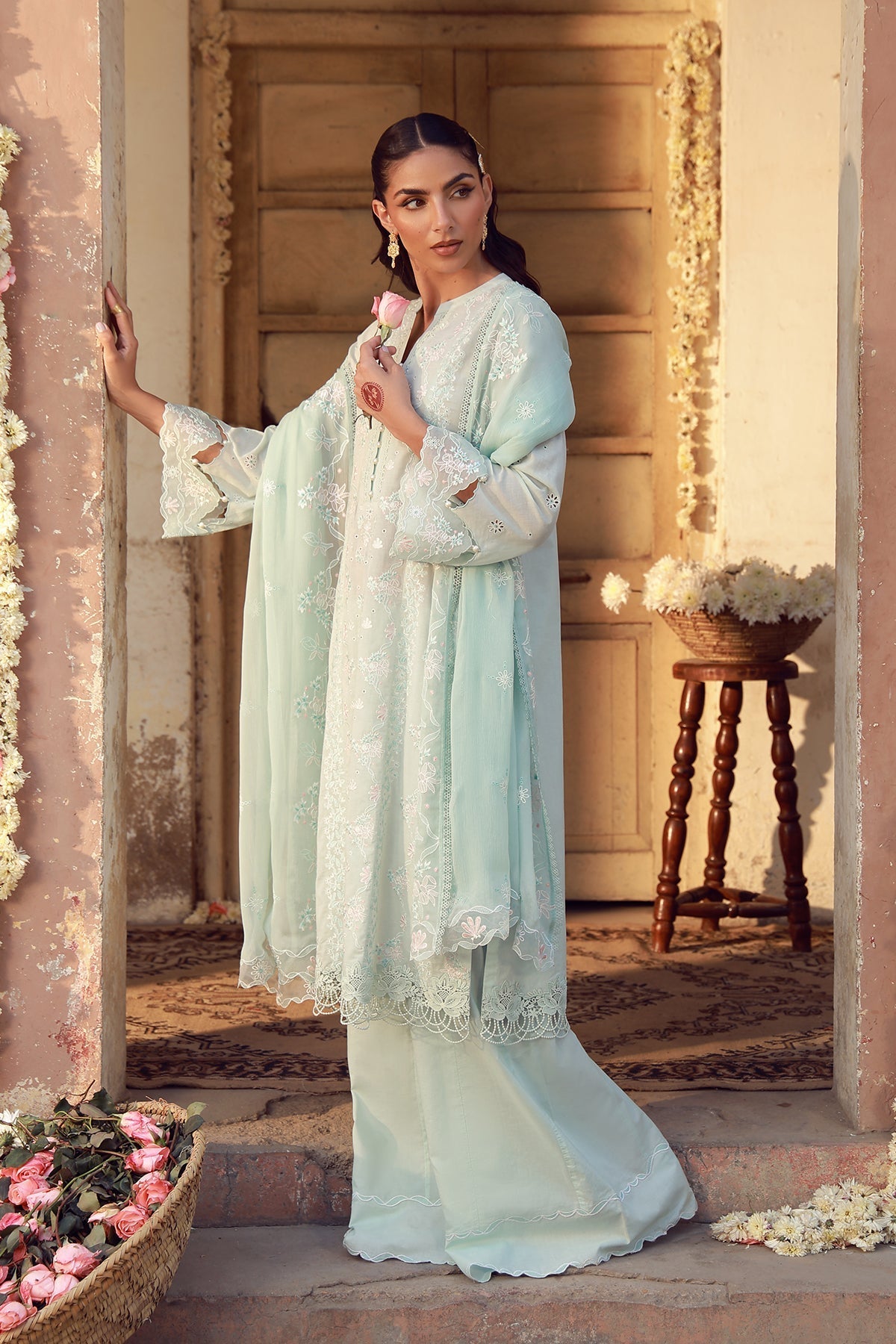 Sahar | Festive Edit 26 | Mist Of Marrakech - Luxury Dress - available at Maria Faisal in UK and USA.