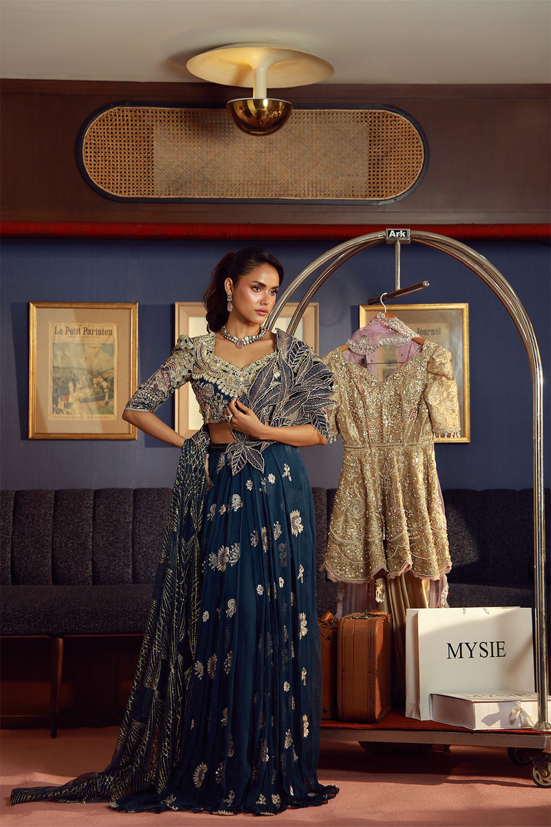 Mysie | Festive 26 | Afra - Luxury Dress - available at Maria Faisal in UK and USA.