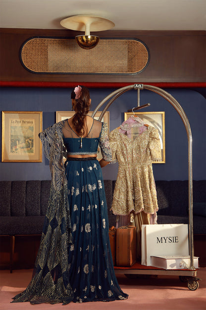 Mysie | Festive 26 | Afra - Luxury Dress - available at Maria Faisal in UK and USA.