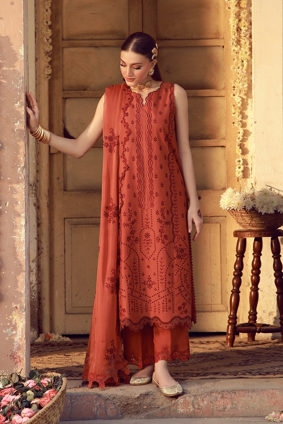 Sahar | Festive Edit 26 |Rustic Dawn - Luxury Dress - available at Maria Faisal in UK and USA.