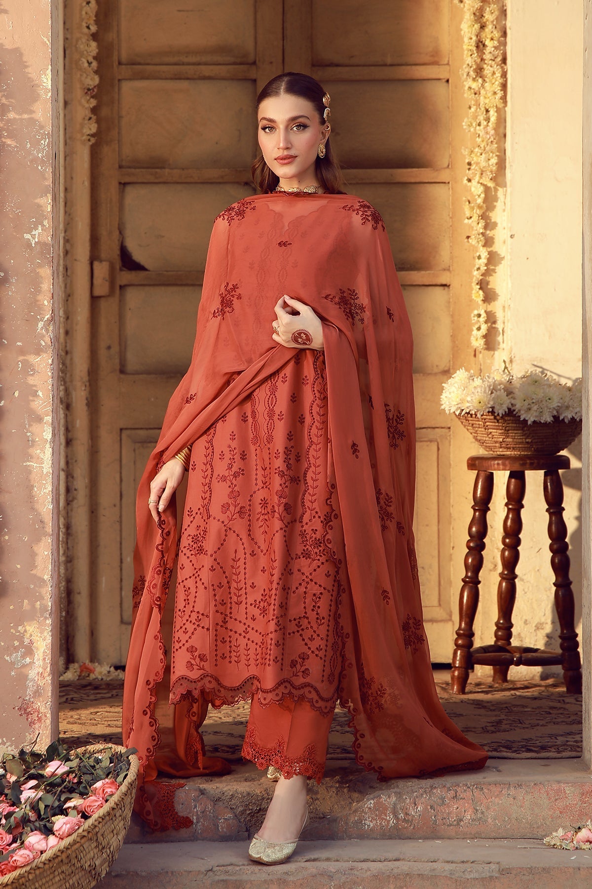 Sahar | Festive Edit 26 |Rustic Dawn - Luxury Dress - available at Maria Faisal in UK and USA.