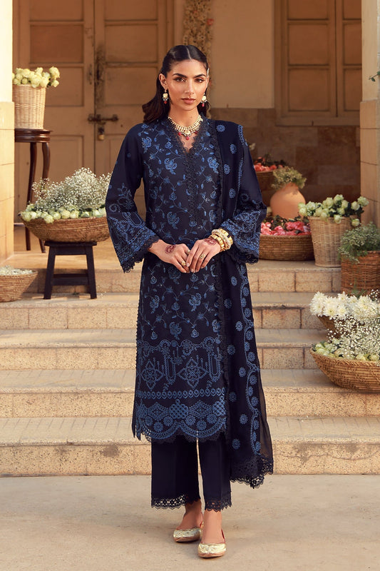 Sahar | Festive Edit 26 | Nocturne Indigo - Luxury Dress - available at Maria Faisal in UK and USA.