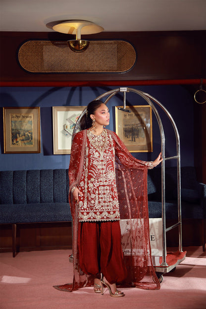 Mysie | Festive 26 | Kamila - Luxury Dress - available at Maria Faisal in UK and USA.