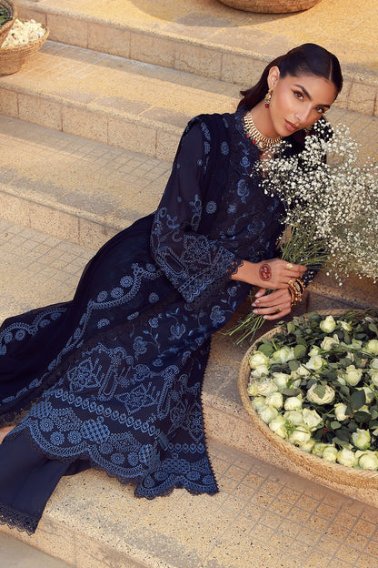 Sahar | Festive Edit 26 | Nocturne Indigo - Luxury Dress - available at Maria Faisal in UK and USA.