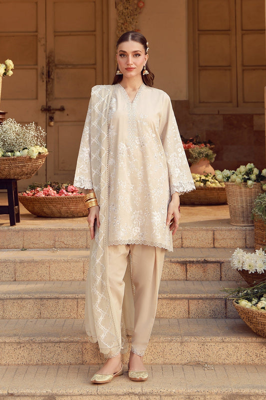 Sahar | Festive Edit 26 | Ivory Mirage - Luxury Dress - available at Maria Faisal in UK and USA.