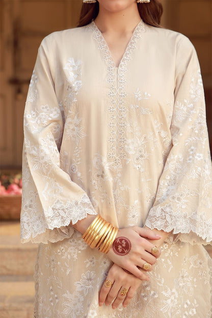 Sahar | Festive Edit 26 | Ivory Mirage - Luxury Dress - available at Maria Faisal in UK and USA.