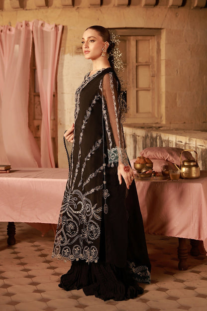 Sahar | Festive Edit 26 | Midnight Opulence - Luxury Dress - available at Maria Faisal in UK and USA.