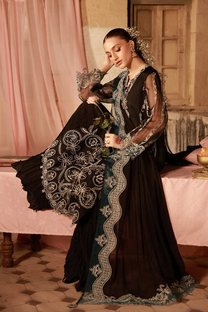 Sahar | Festive Edit 26 | Midnight Opulence - Luxury Dress - available at Maria Faisal in UK and USA.