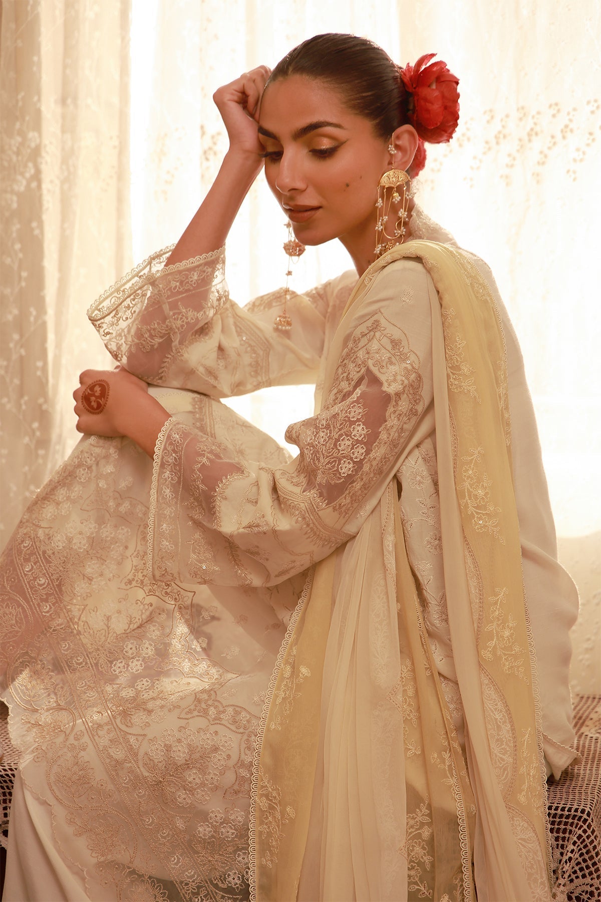 Sahar | Festive Edit 26 |Sunlit Serai - Luxury Dress - available at Maria Faisal in UK and USA.