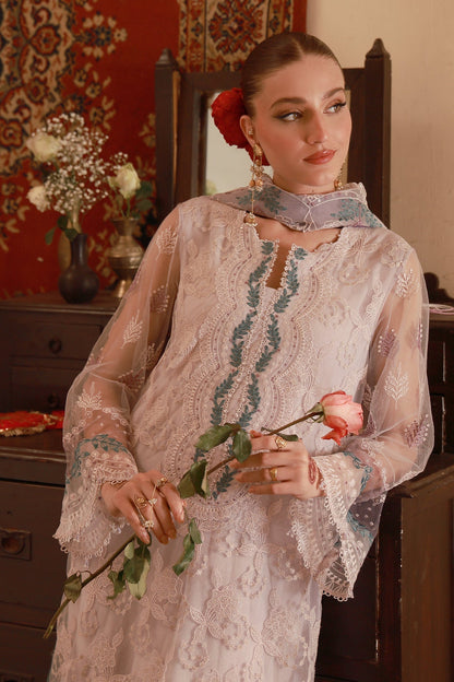 Sahar | Festive Edit 26 | Lilac Lace Reverie - Luxury Dress - available at Maria Faisal in UK and USA.