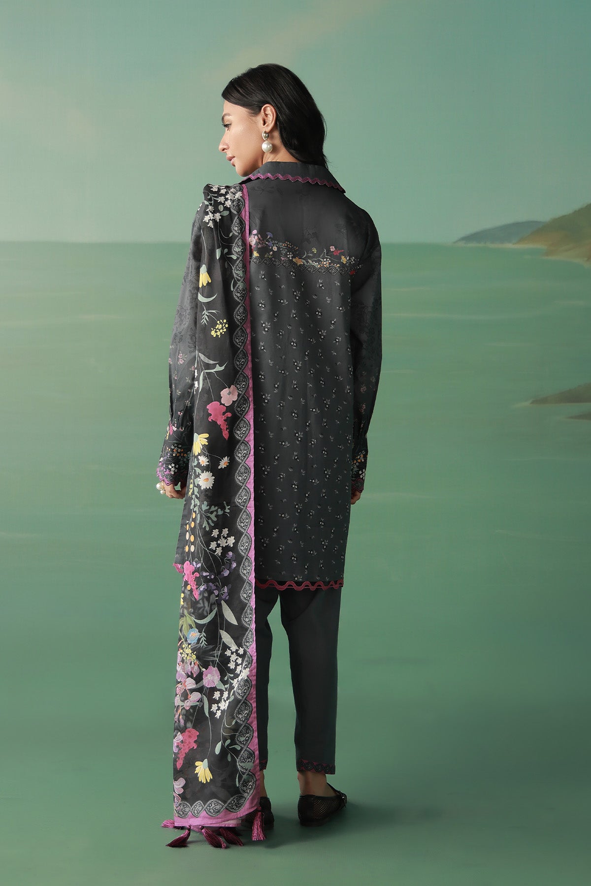 Sahar | Zyra Fall 26 | Mosaelle - Luxury Dress - available at Maria Faisal in UK and USA.