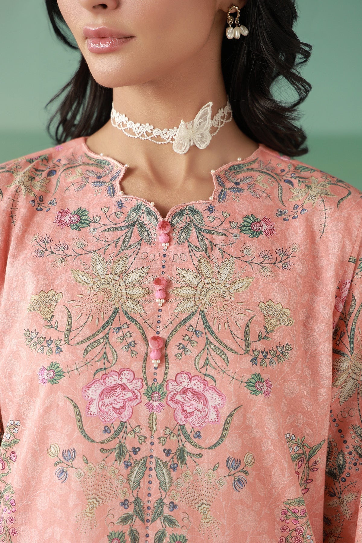 Sahar | Zyra Fall 26 |Peachvine - Luxury Dress - available at Maria Faisal in UK and USA.