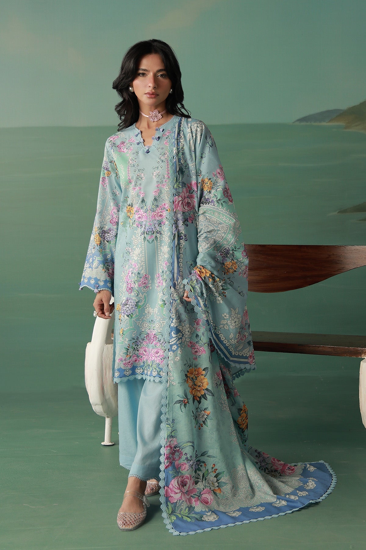 Sahar | Zyra Fall 26 |Aurevia - Luxury Dress - available at Maria Faisal in UK and USA.