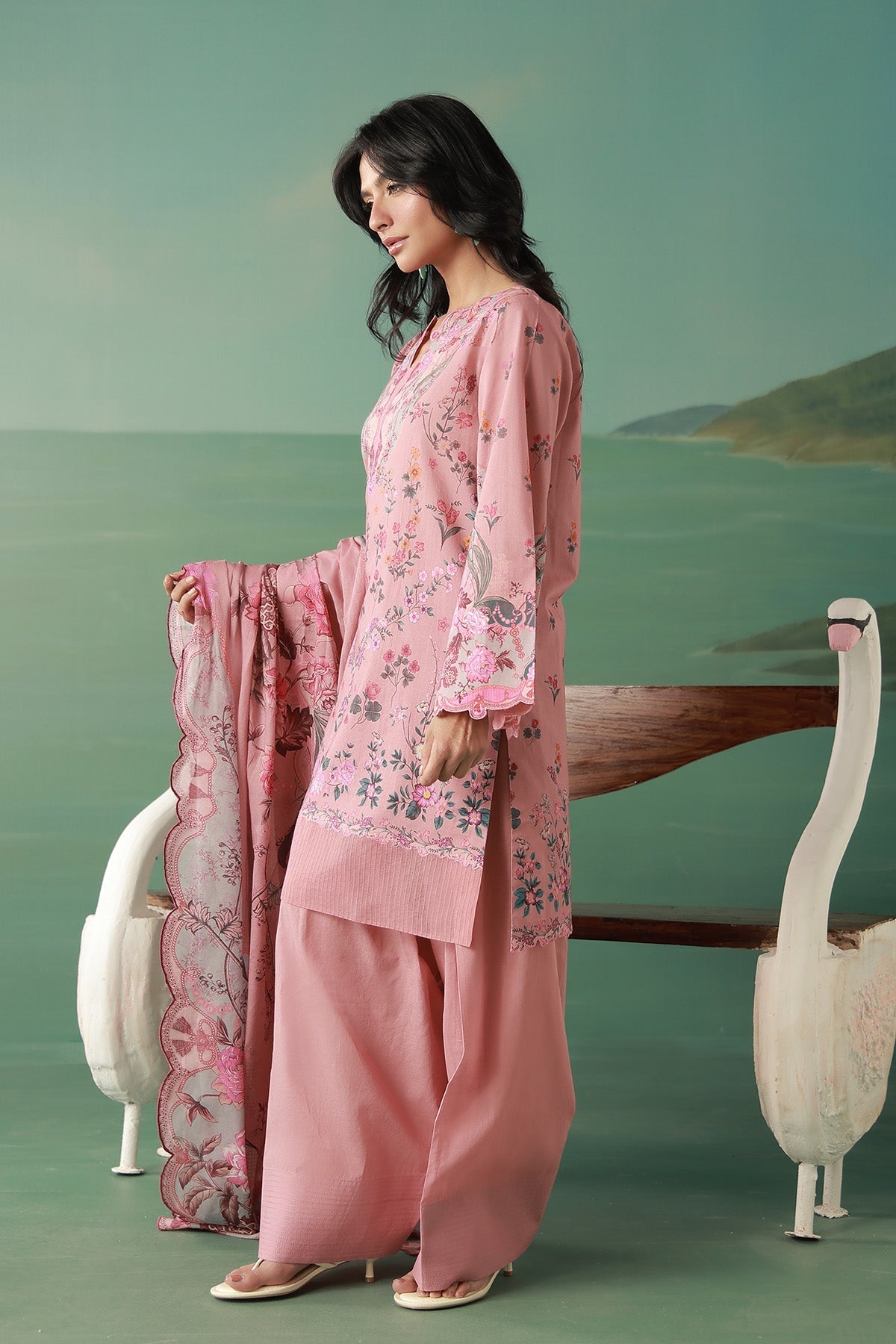 Sahar | Zyra Fall 26 |Rosavelle - Luxury Dress - available at Maria Faisal in UK and USA.