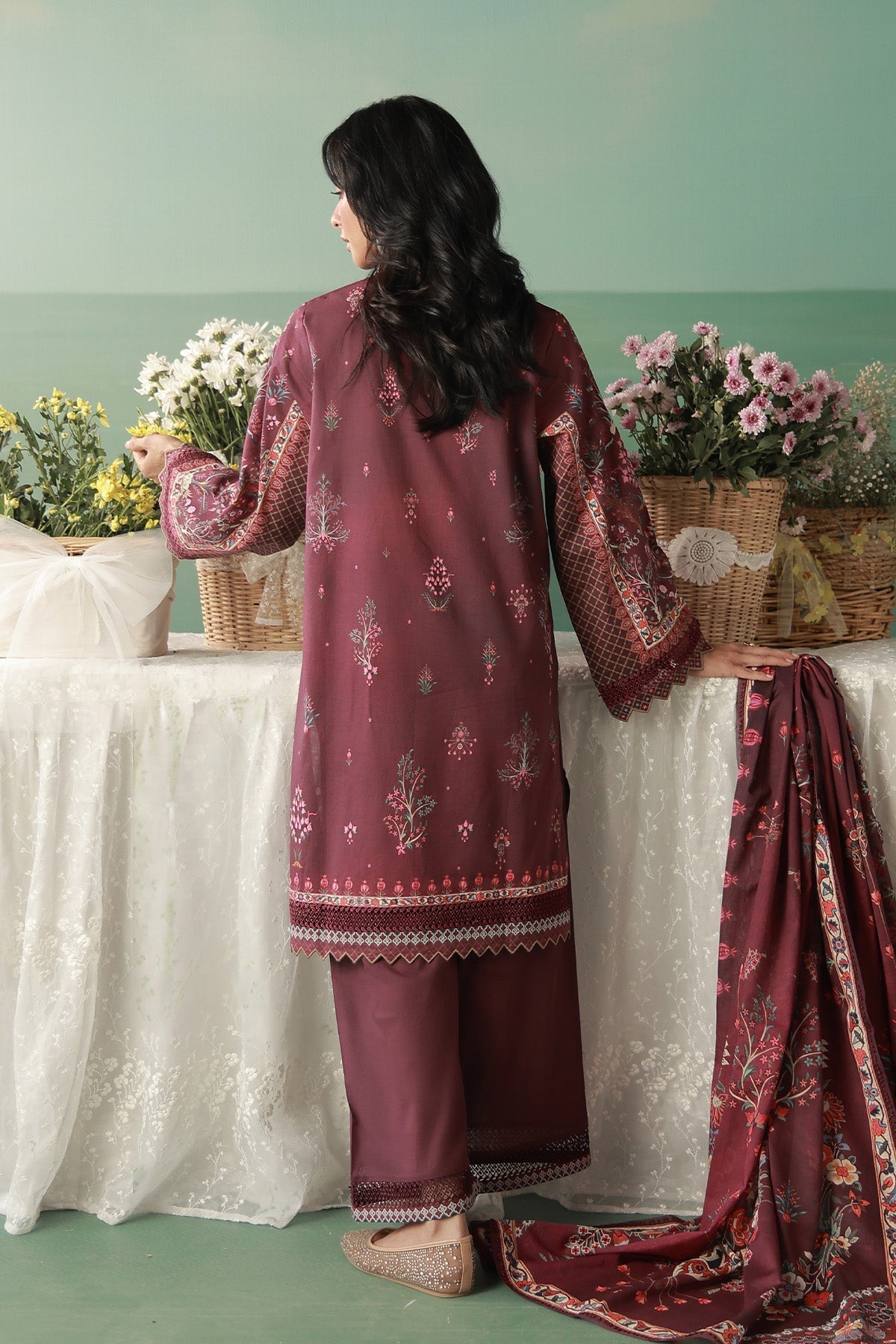 Sahar | Zyra Fall 26 |Merlotia - Luxury Dress - available at Maria Faisal in UK and USA.