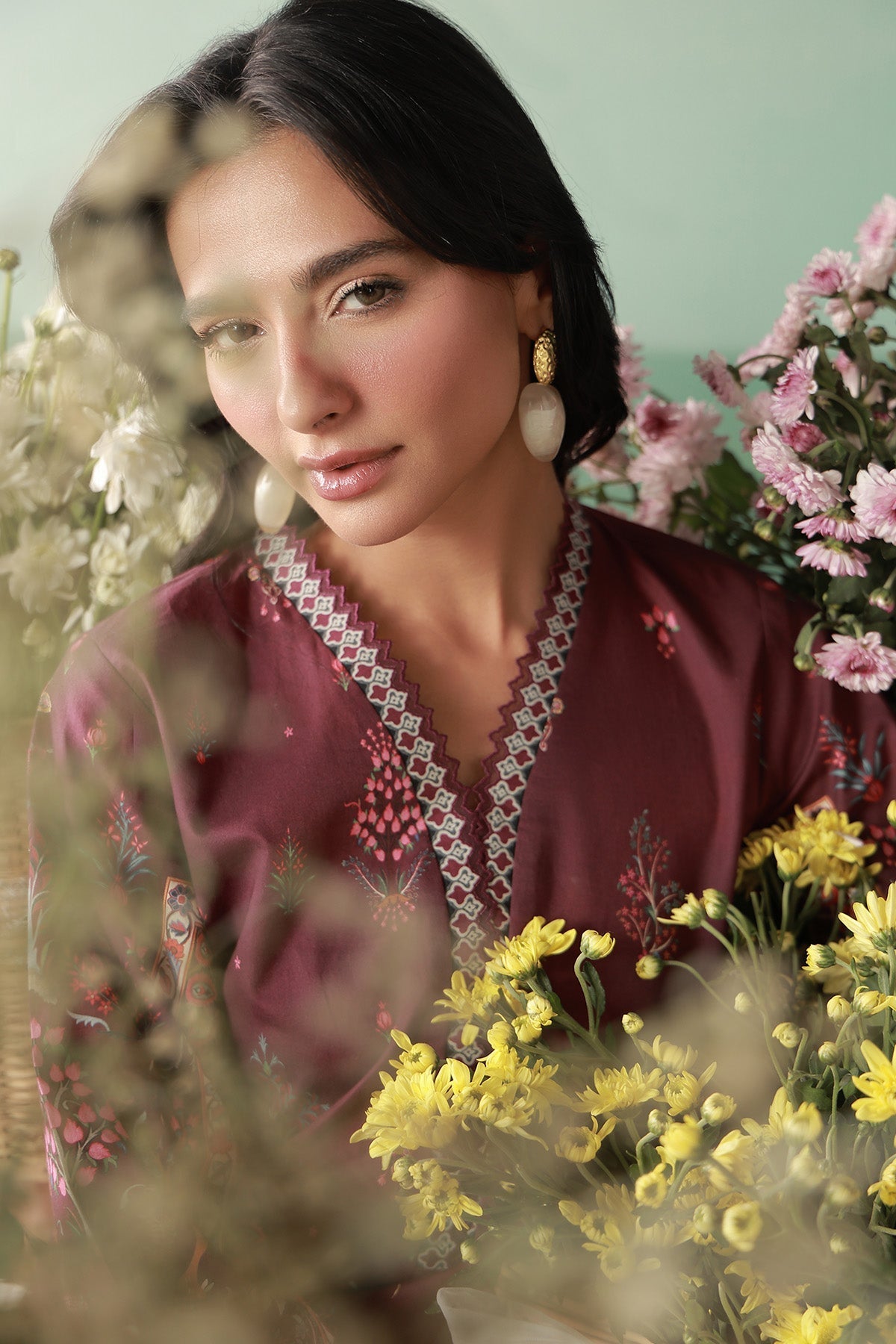 Sahar | Zyra Fall 26 |Merlotia - Luxury Dress - available at Maria Faisal in UK and USA.