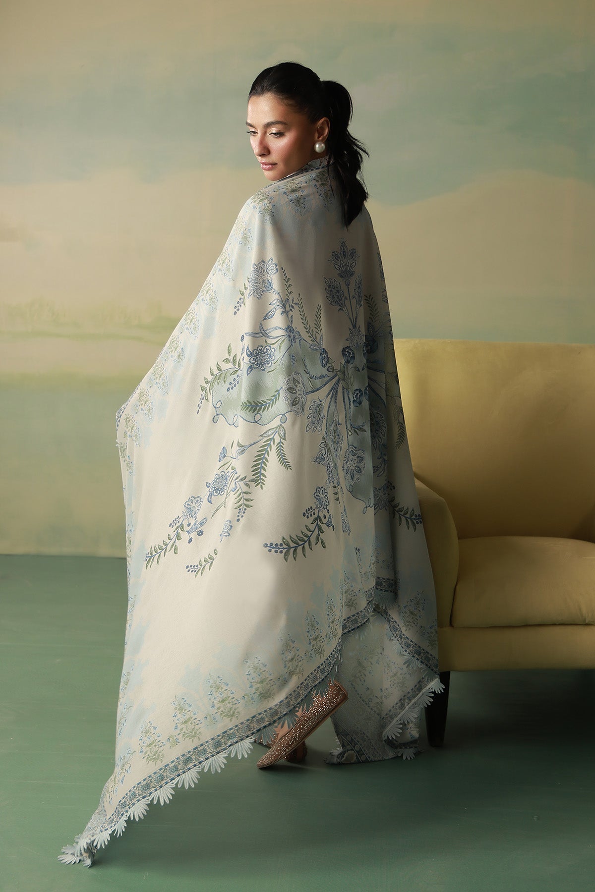 Sahar | Zyra Fall 26 |Fleurielle - Luxury Dress - available at Maria Faisal in UK and USA.