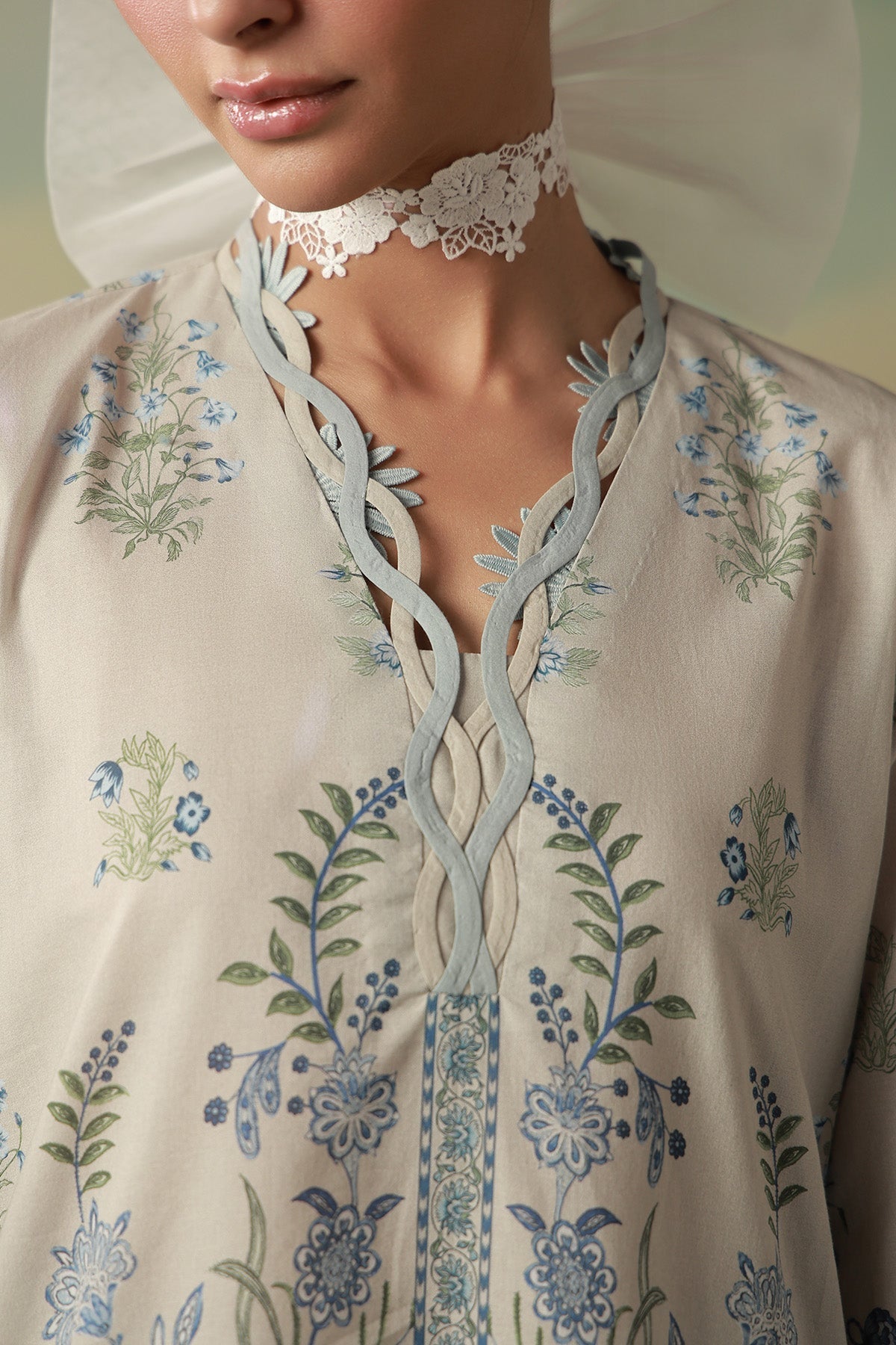 Sahar | Zyra Fall 26 |Fleurielle - Luxury Dress - available at Maria Faisal in UK and USA.