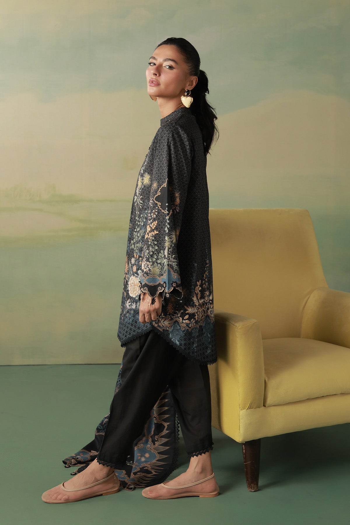 Sahar | Zyra Fall 26 |Noctelle - Luxury Dress - available at Maria Faisal in UK and USA.