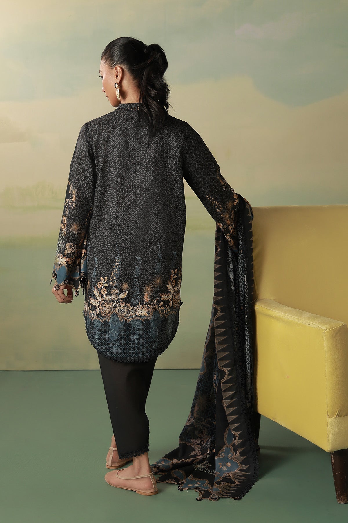 Sahar | Zyra Fall 26 |Noctelle - Luxury Dress - available at Maria Faisal in UK and USA.