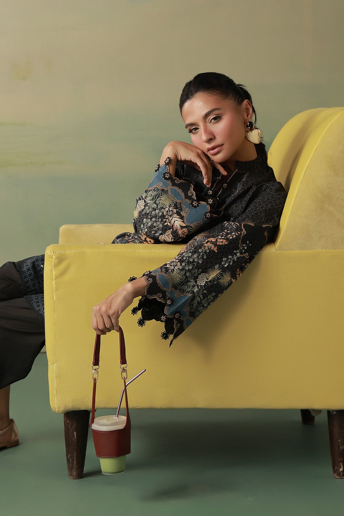 Sahar | Zyra Fall 26 |Noctelle - Luxury Dress - available at Maria Faisal in UK and USA.