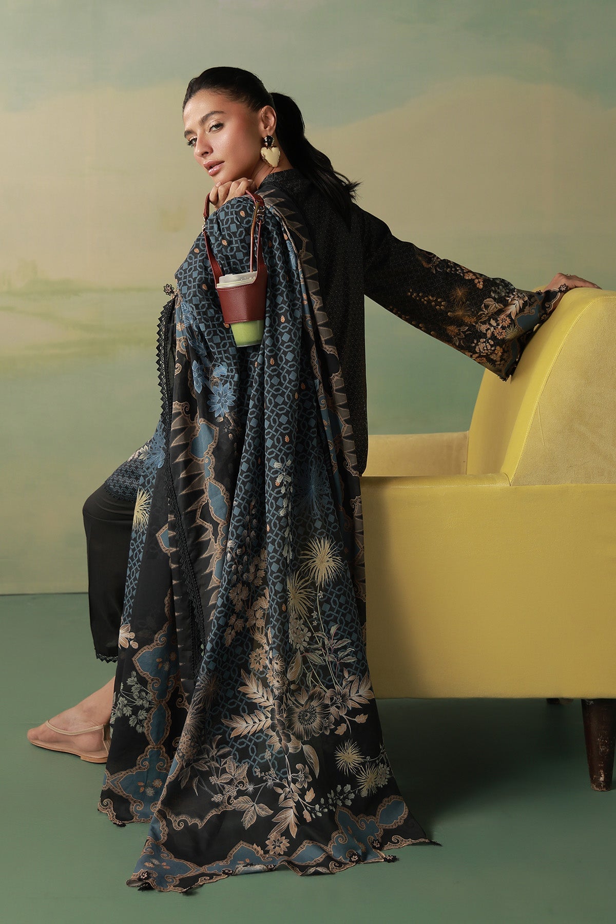 Sahar | Zyra Fall 26 |Noctelle - Luxury Dress - available at Maria Faisal in UK and USA.